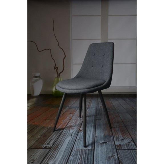 Krzesło Dankor Design MEZI mocny szary nogi grafit