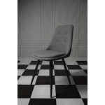 Krzesło Dankor Design MEZI jasny szary nogi grafit