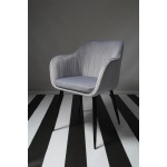 Fotel Dankor Design PIK X stalowy WELUR