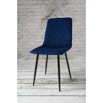 Krzesło Dankor Design Vita welur granatowy