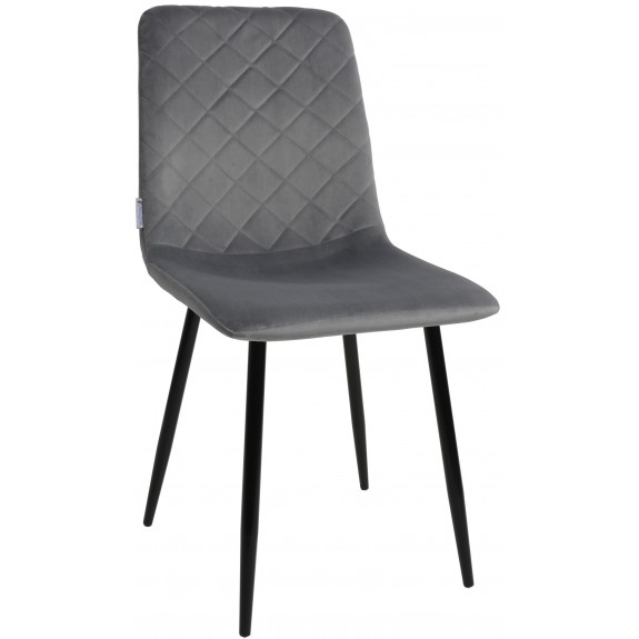 Krzesło Dankor Design Vita welur szary