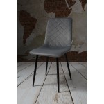 Krzesło Dankor Design Vita welur szary