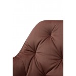 Fotel Dankor Design ARTEN welur brudny róż nogi złote