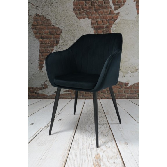 Fotel Dankor Design PIK X czarny WELUR