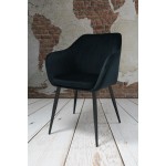 Fotel Dankor Design PIK X czarny WELUR