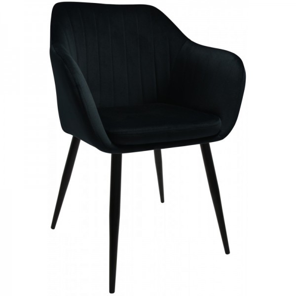 Fotel Dankor Design PIK X czarny WELUR