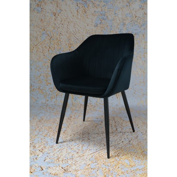 Fotel Dankor Design PIK X czarny WELUR