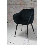 Fotel Dankor Design PIK X czarny WELUR