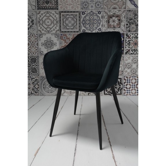 Fotel Dankor Design PIK X czarny WELUR