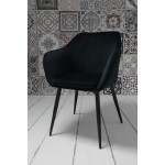 Fotel Dankor Design PIK X czarny WELUR