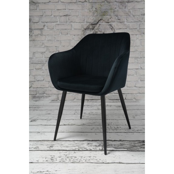 Fotel Dankor Design PIK X czarny WELUR