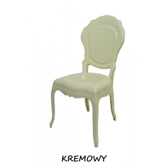 Krzesło Dankor Design GLAMOUR kremowy