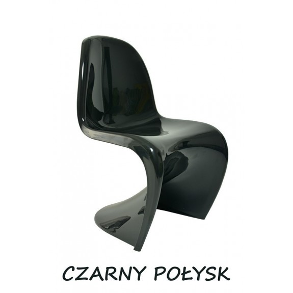 Krzesło Dankor Design Panton czarny POŁYSK