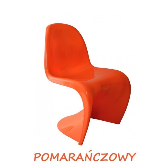 Krzesło Dankor Design Panton pomarańczowy POŁYSK