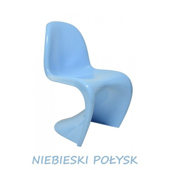 Krzesło Dankor Design Panton niebieski POŁYSK