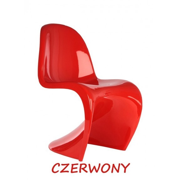 Krzesło Dankor Design Panton czerwony POŁYSK