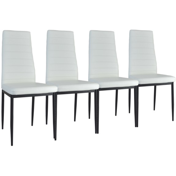 Zestaw 4 szt krzeseł DankorDesign Brand Biały