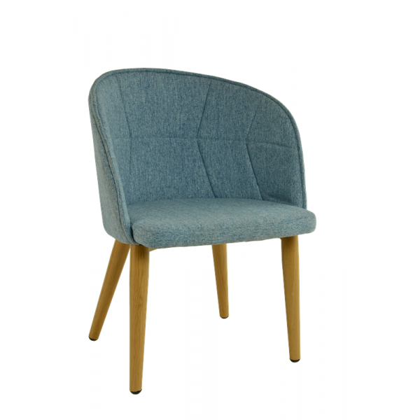 Fotel Dankor Design LIŚĆ niebieski