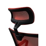 Fotel Dankor Design Rodos czarno czerwony