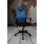 Fotel Dankor Design Rodos czarno niebieski