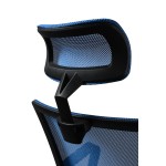 Fotel Dankor Design Rodos czarno niebieski