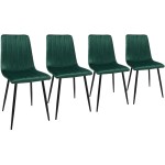 Zestaw Dankor Design stół + 6 szt krzeseł AXA zieleń butelkowa