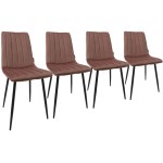 Zestaw Dankor Design stół + 6 szt krzeseł AXA brudny róż