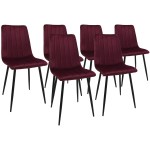 Zestaw Dankor Design stół + 6 szt krzeseł AXA bakłażan