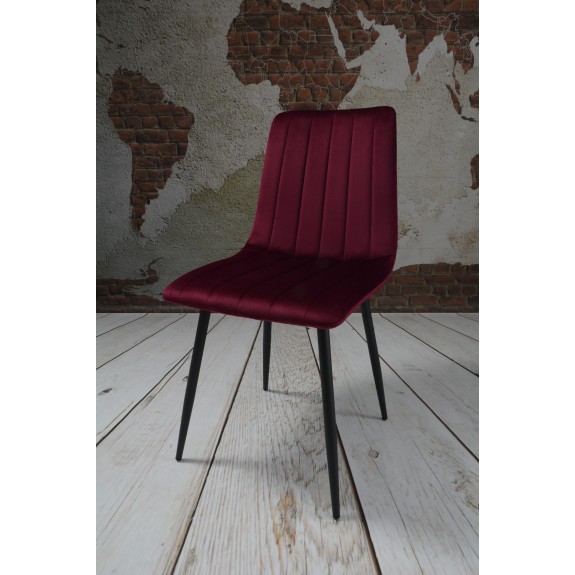 Zestaw Dankor Design stół + 6 szt krzeseł AXA bakłażan