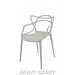 Zestaw 4 szt Krzeseł Dankor Design Masters jasno szary