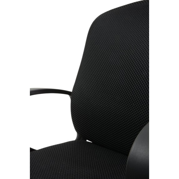 Fotel biurowy obrotowy LUK noga metalowa chromowana kółka PU ergonomiczny
