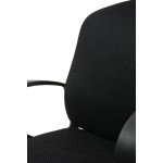 Fotel biurowy obrotowy LUK noga metalowa chromowana kółka PU ergonomiczny