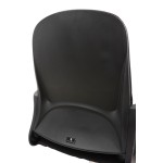 Fotel biurowy obrotowy LUK noga metalowa chromowana kółka PU ergonomiczny