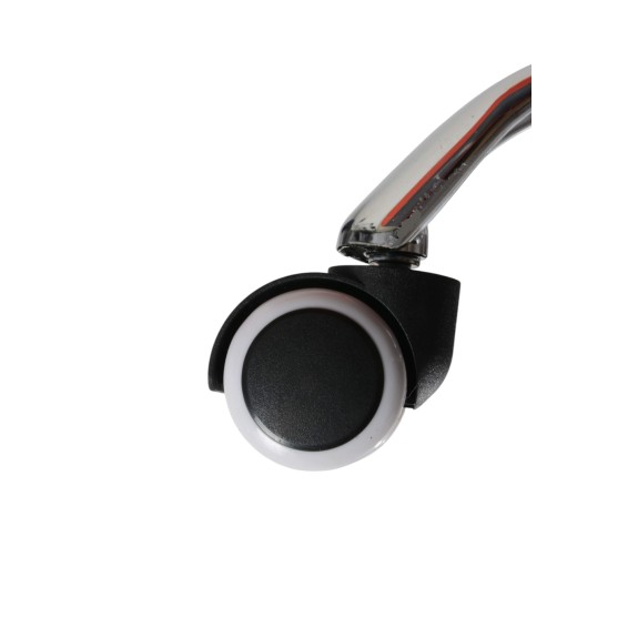 Fotel biurowy obrotowy LUK noga metalowa chromowana kółka PU ergonomiczny