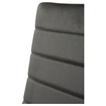 Zestaw 4 szt krzeseł DankorDesign Brand szary welur