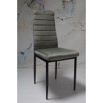 Zestaw 4 szt krzeseł DankorDesign Brand szary welur