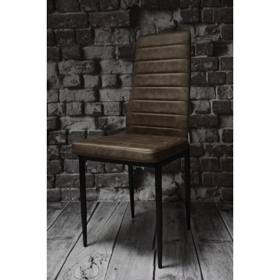 Zestaw 4 szt krzeseł DankorDesign Brand szary khaki