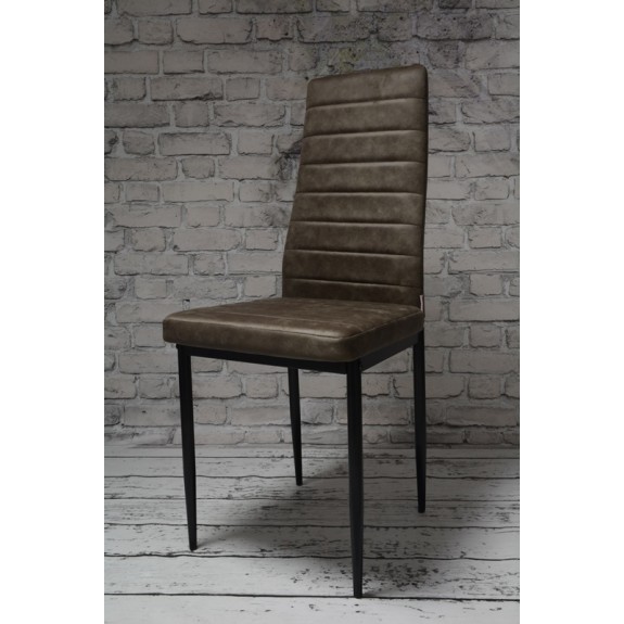 Zestaw 4 szt krzeseł DankorDesign Brand szary khaki