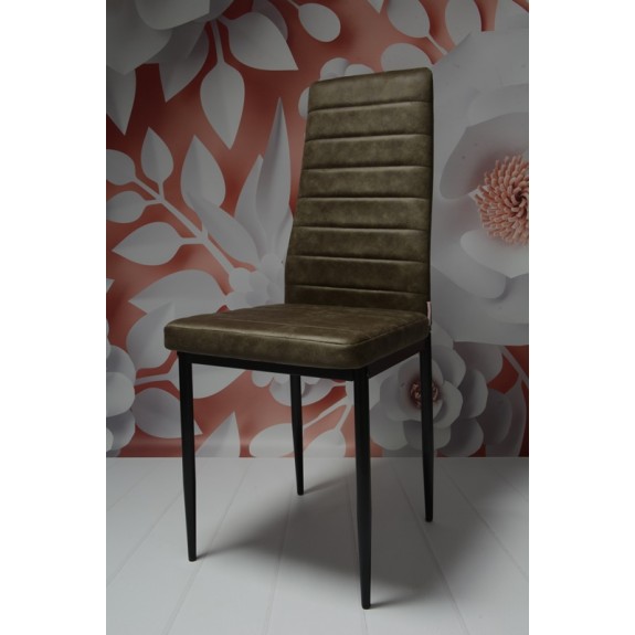 Zestaw 4 szt krzeseł DankorDesign Brand szary khaki