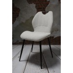Krzesło Dankor Design Cleo kremowy z rączką nogi czarne