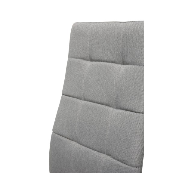 Zestaw 4 KRZESEŁ Dankor Design  Solden tapicerowane szary tkanina przeszywane kuchnia HIT