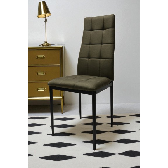 KRZESŁO Dankor Design Solden tapicerowane TAUPE przeszywane kuchnia HIT