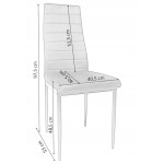 Zestaw 6 szt krzeseł DankorDesign Brand welur złoty