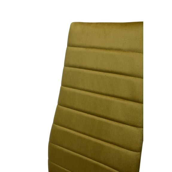 Zestaw 6 szt krzeseł DankorDesign Brand welur złoty