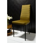 Zestaw 6 szt krzeseł DankorDesign Brand welur złoty