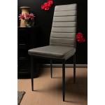 Zestaw 6 szt krzeseł DankorDesign Brand welur mleczno szary