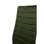 Zestaw 4 szt krzeseł DankorDesign Brand welur zielony khaki