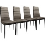 Zestaw 4 szt krzeseł DankorDesign Brand welur mleczno szary