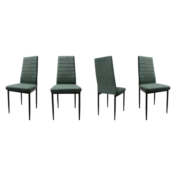 Zestaw 4 szt krzeseł DankorDesign Brand Curio zielony