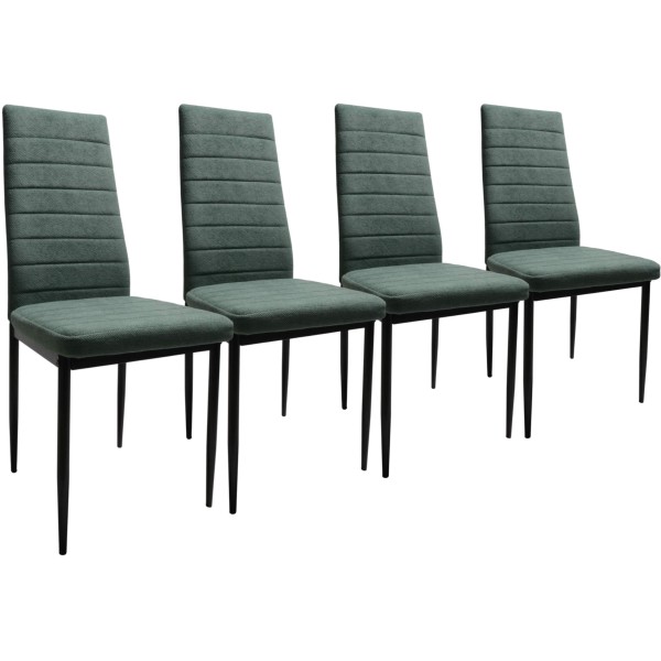 Zestaw 4 szt krzeseł DankorDesign Brand Curio zielony